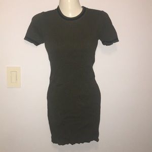 Forever 21 green olive sweater dress small